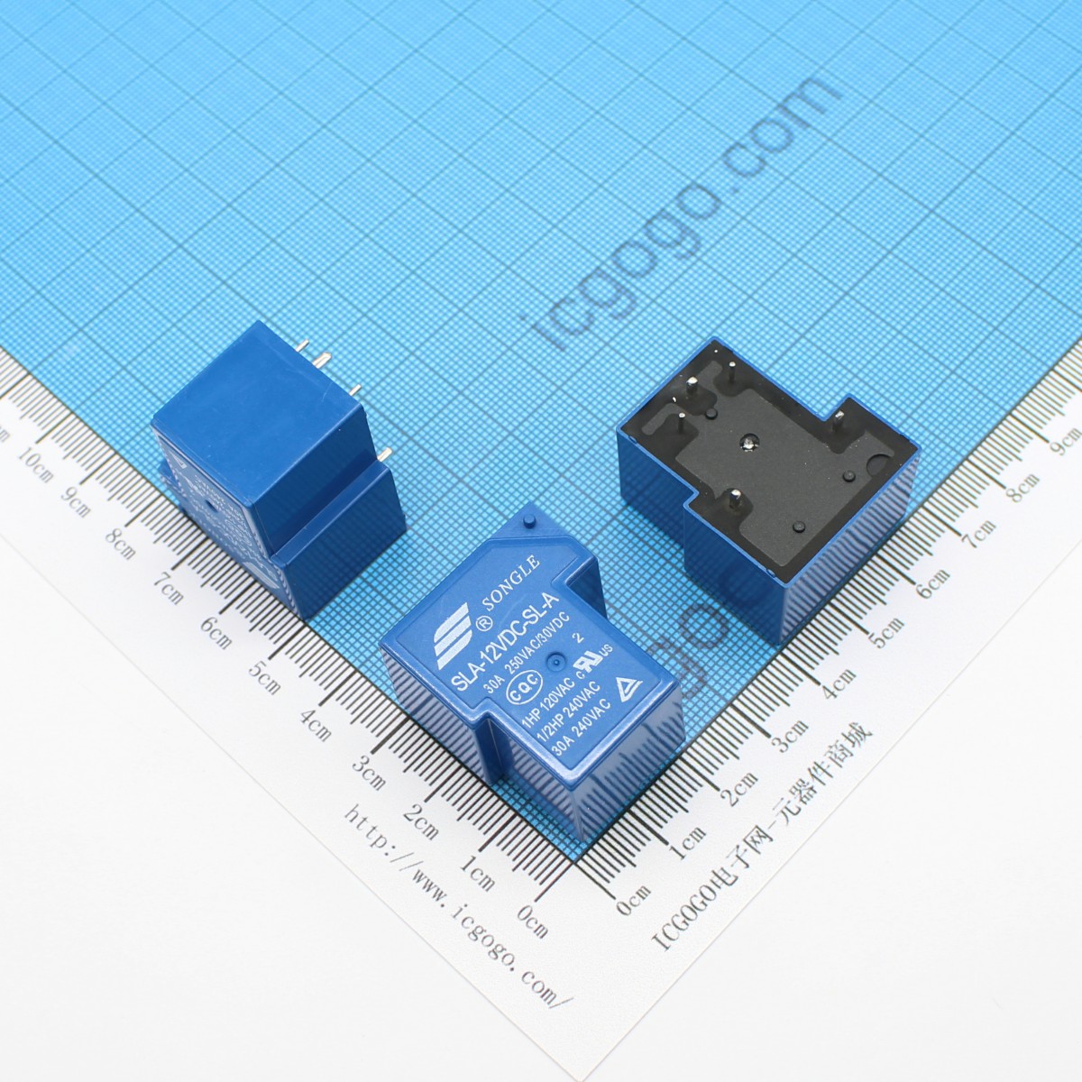松乐 家电控制继电器 SLA-12VDC-SL-A 12V A型 常开 单组转换型 SONGLE RELAY 密封型 5P 5脚